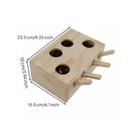 Whack a Rodent Feline Toy Multi Hole Design Interactive Feline Toy Scratching