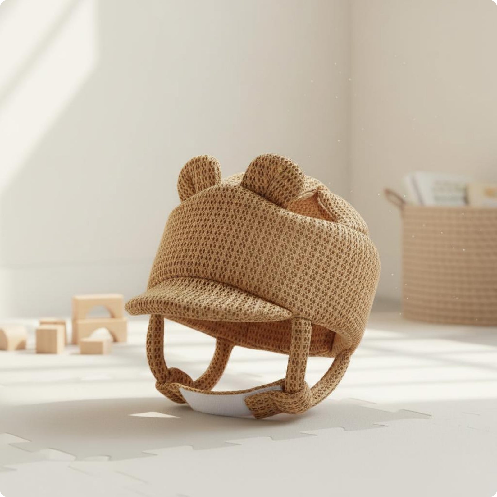 Infant Walking Helmet Shock Absorbent Ventilated Infant Helmet Easy to Clean Padded Crawling Walking cap Protector for Young Children