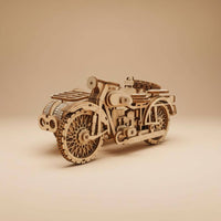 3D Wooden Motorcycle Creative Gift Toy Cut Pieces for Craft Time, Kids