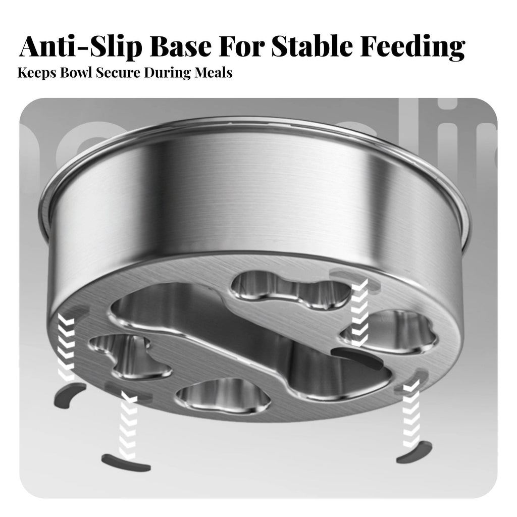 Slow Feeder Dog Bowl Rust-Resistant Stainless Pet Bowl Easy to Pet Hygiene Supplies for Large Dogs