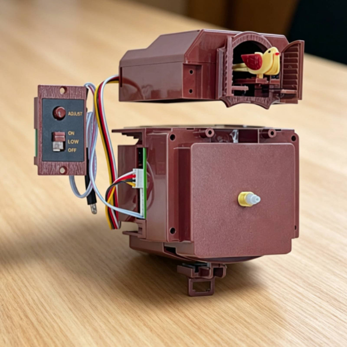 Light Control Cuckoo Clock Movement Easy Install Electronic Cuckoo Movement Replaceable