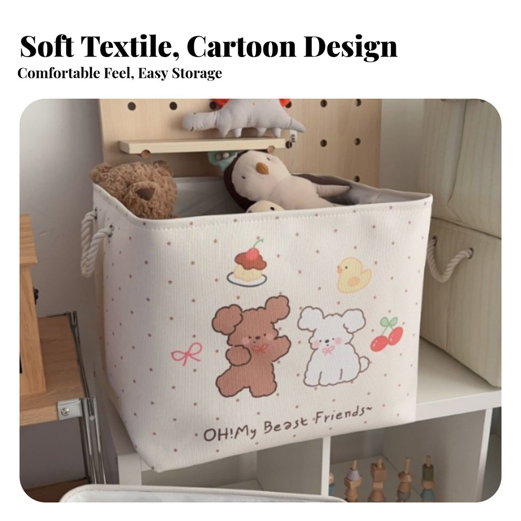 Creature Pattern textile Hamper Foldable Creaturetheir belongingsed textile Basket for kid's Room