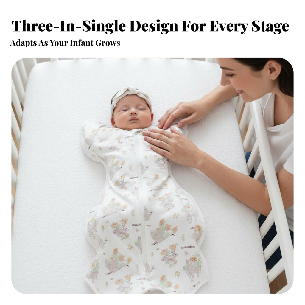 Arms-up Swaddle Sack Anti-Startle Arms-up Swaddle Improves Sleep for Caregivers