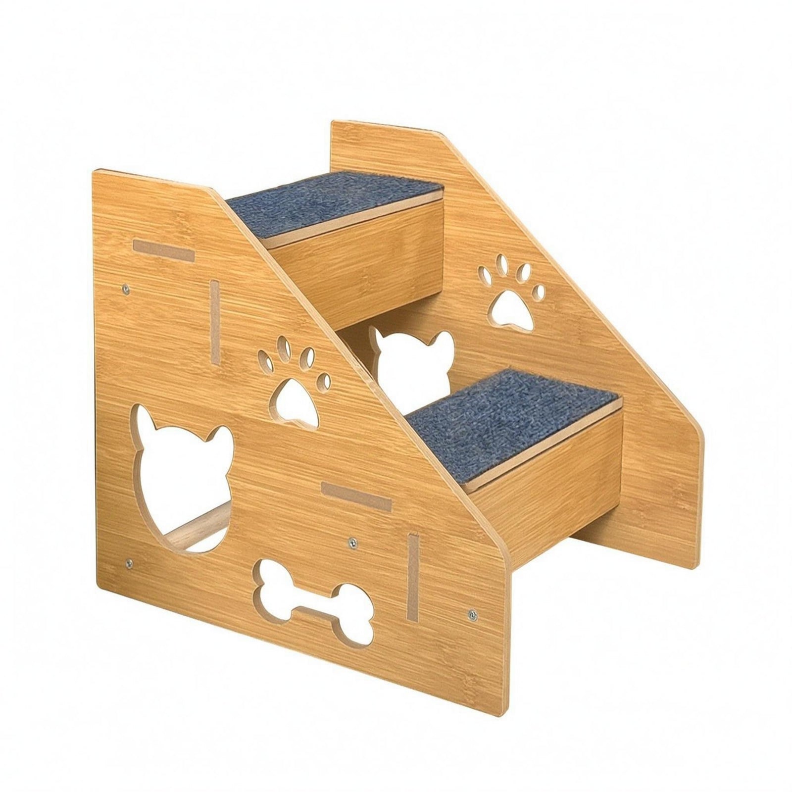 Wooden Pet Stair Ramp Decorative Dog Steps Sturdy for Sofa