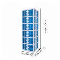 Architectural Building Model Polished Finish Skyscraper Display Model
