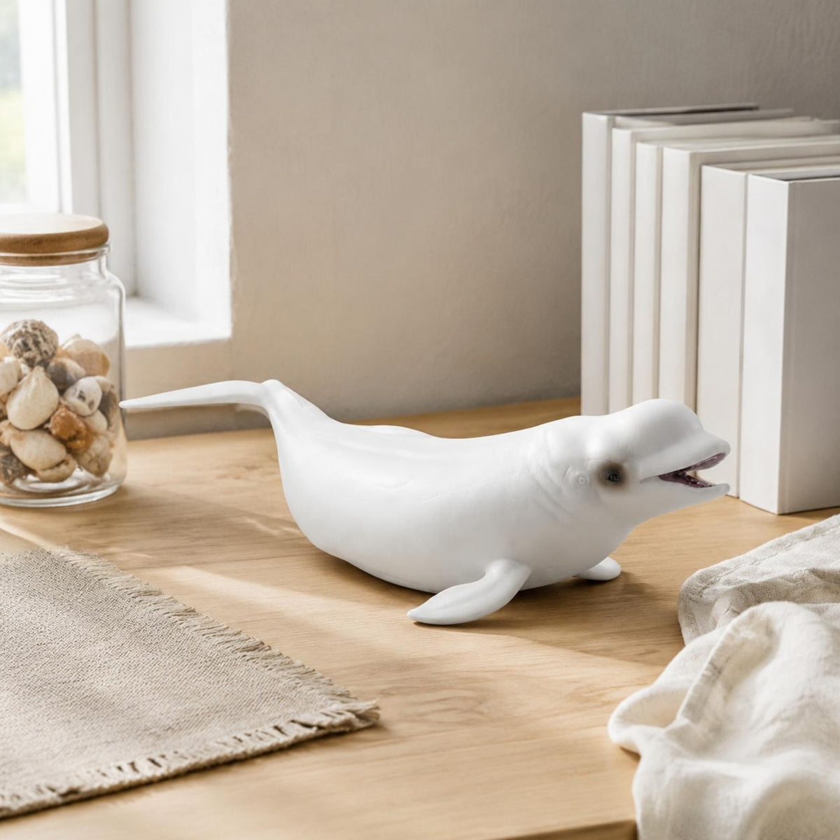 Marine Mammal Figurine Naturalistic Marine Mammal Model Collectible Animal Statue for Classroom