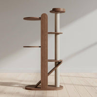 Wooden Cat Climber Climbing Tree Compact Cat Climbing Floor-Standing Structure Standing Pet Accessory