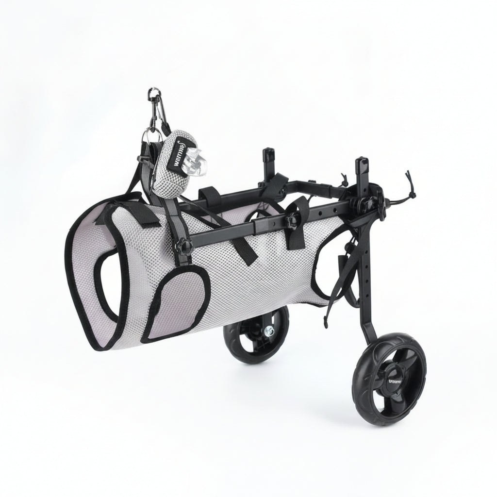 Adjustable Dog Wheelchair Mesh Textile Dog Wheelchair Support Cart Harness-Style