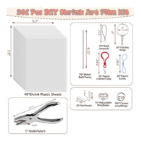 301 Pieces Shrink Plastic Sheet Kit Great Gift Idea for Crafters, Beginners