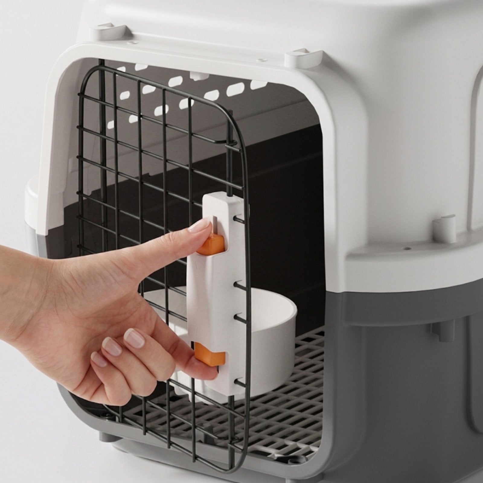 Hard-Shell Pet Carrier Portable Hard Sided Pet Carrier Sturdy