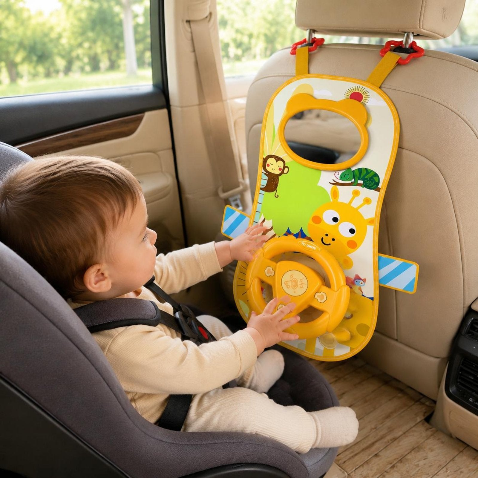 Baby Steering Wheel Toy Music Interactive Steering Wheel Toy Pretend Play