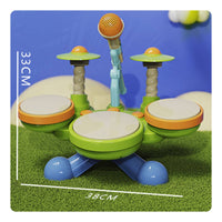 Children's Jazz Drum Toy Educational Kids Drum Set Safe ABS Material