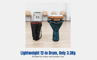 African Hand Drum Easy to Learn Bright Tone Percussion Instrument for Beginners