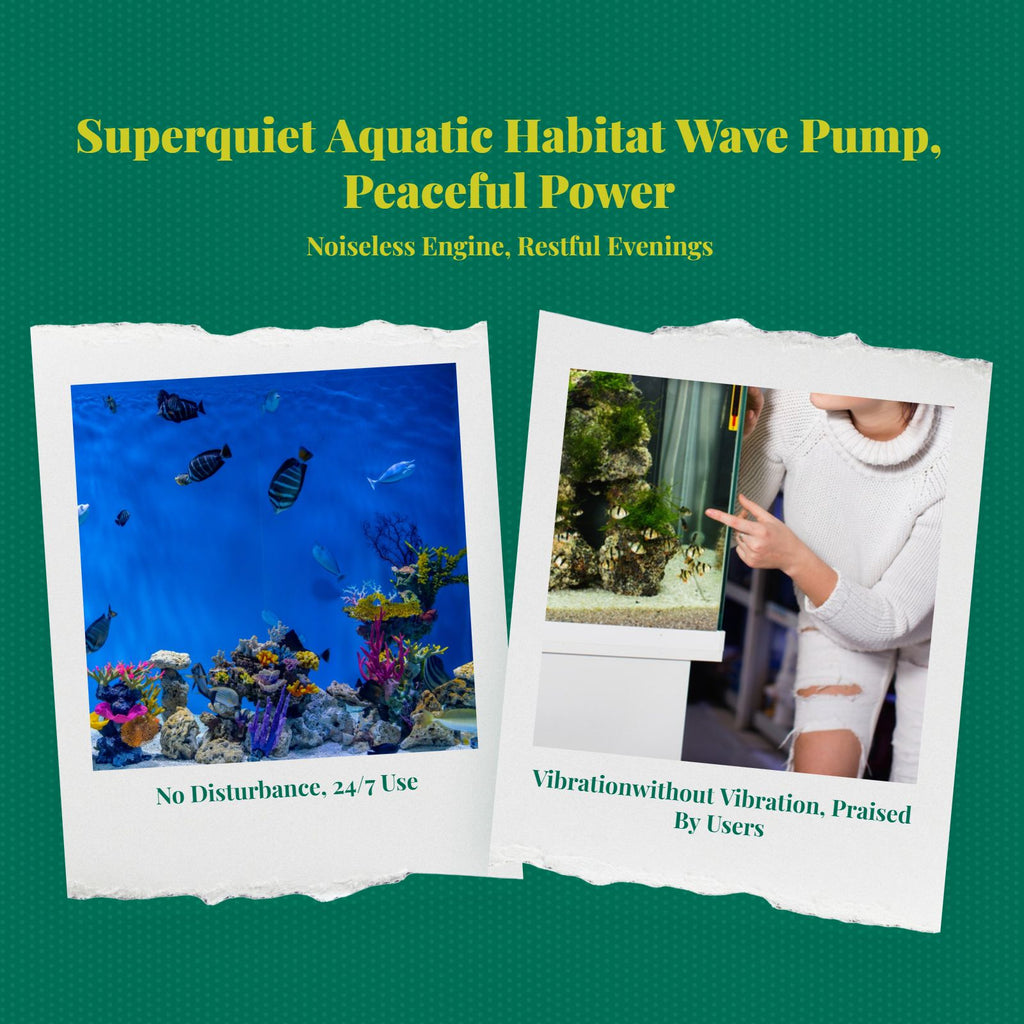 Quiet, powerful wave pump for aquariums.