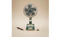 Retro Desk Fan 3 Speed Settings Vintage Design Table Fan Adjustable Tilt Head