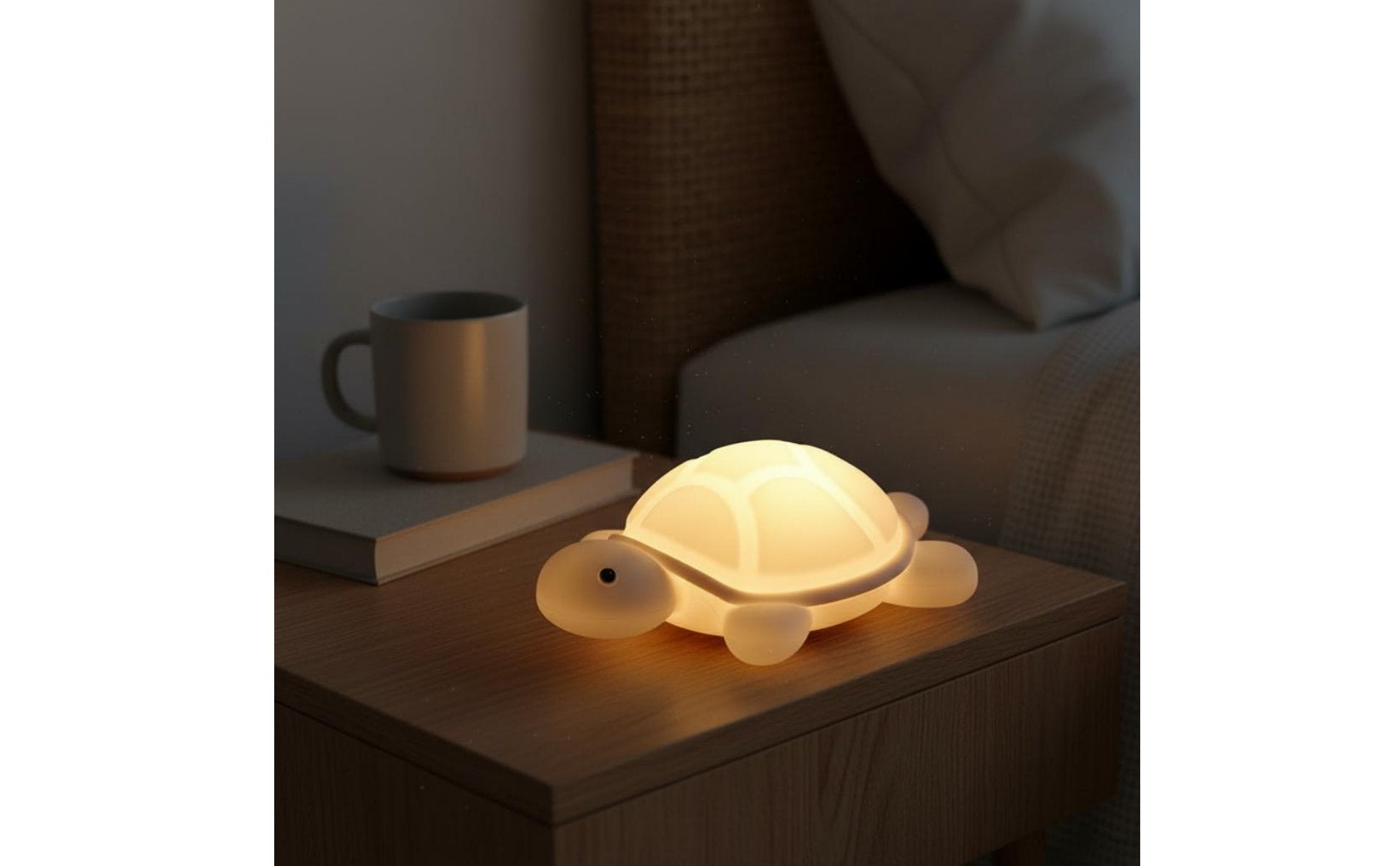 Silicone Tap Lamp Dimmable Turtle Night Light Color Changing for Bedroom