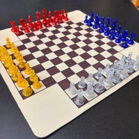3 or 4 Player Chess Set Easy to Keep 4 Player Chess Set for Tabletop
