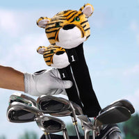 Soft Tiger Driver Cover Cute Creature Golf Club Cover Funny Design for Golfers