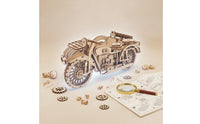 3D Wooden Motorcycle Creative Gift Toy Cut Pieces for Craft Time, Kids