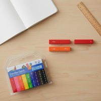 Decimal and Portion Strips Colorful Design Portion Strips Set Polished Edges