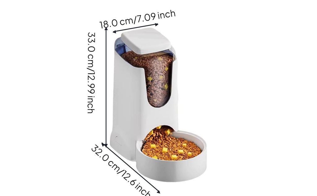 Large auto pet feeder, no power needed