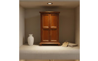 1:12 Dollhouse Wardrobe Realistic Wood Look Wooden Double Door Wardrobe