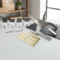 Handheld Fret Press Steel Construction Radius Fret Press Kit for Luthiers