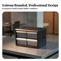 Rectangular Clear Drawers Synthetic Drawer Cabinet Small Parts Organizer
