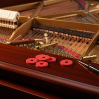 Red Piano Key Washer Long-Lasting Piano Textile Washer Long Wearing