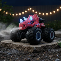 Triceratops Rc Car All-Terrain Dinosaur Monster Truck 360° Spins for Outdoor