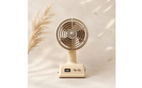 Retro Desktop Fan Adjustable Home Appliance Compact