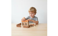 Mortise and Tenon Blocks Stackable Wooden Construction Block Toy Solid Hardwood Architect Play Set for Preschoolers, Preschool, Classroom