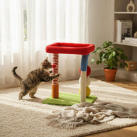 Soft Feline Tree Indoor Use Pet Furniture Space-Saving