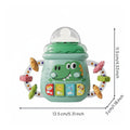 Bottle-Shaped Sensory Toy Movable Bead Rings Sensory Baby Toy Bottle for Infants