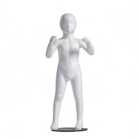 Full-Body Child Mannequin Sleek Finish Dress Form White for retail_s