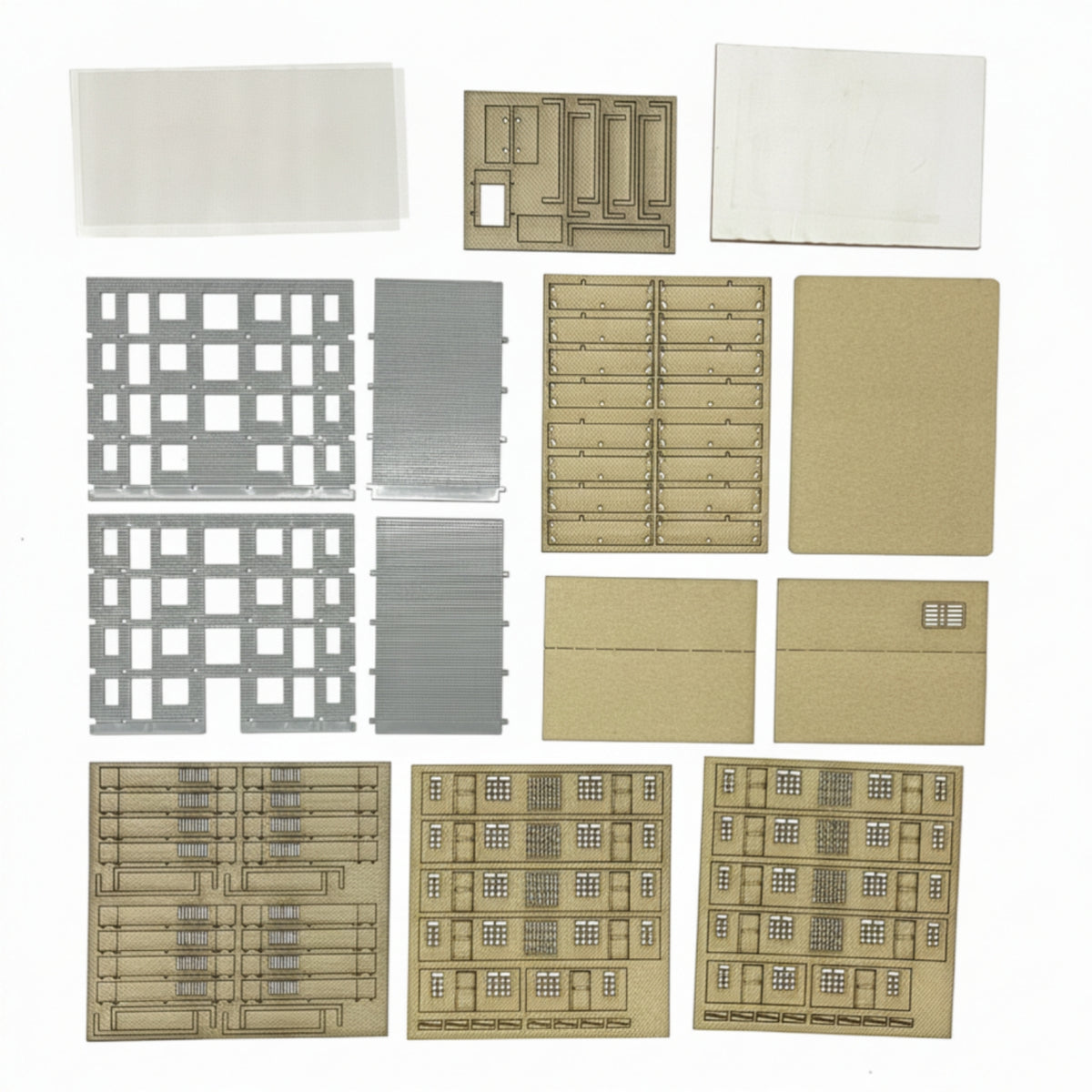 Model Building with Balconies Paintable Apartment Model Kit Detailed