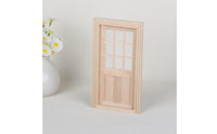 Dollhouse Window Door Paintable 1:12 Scale Dollhouse Door Architectural Detail Miniature Decor