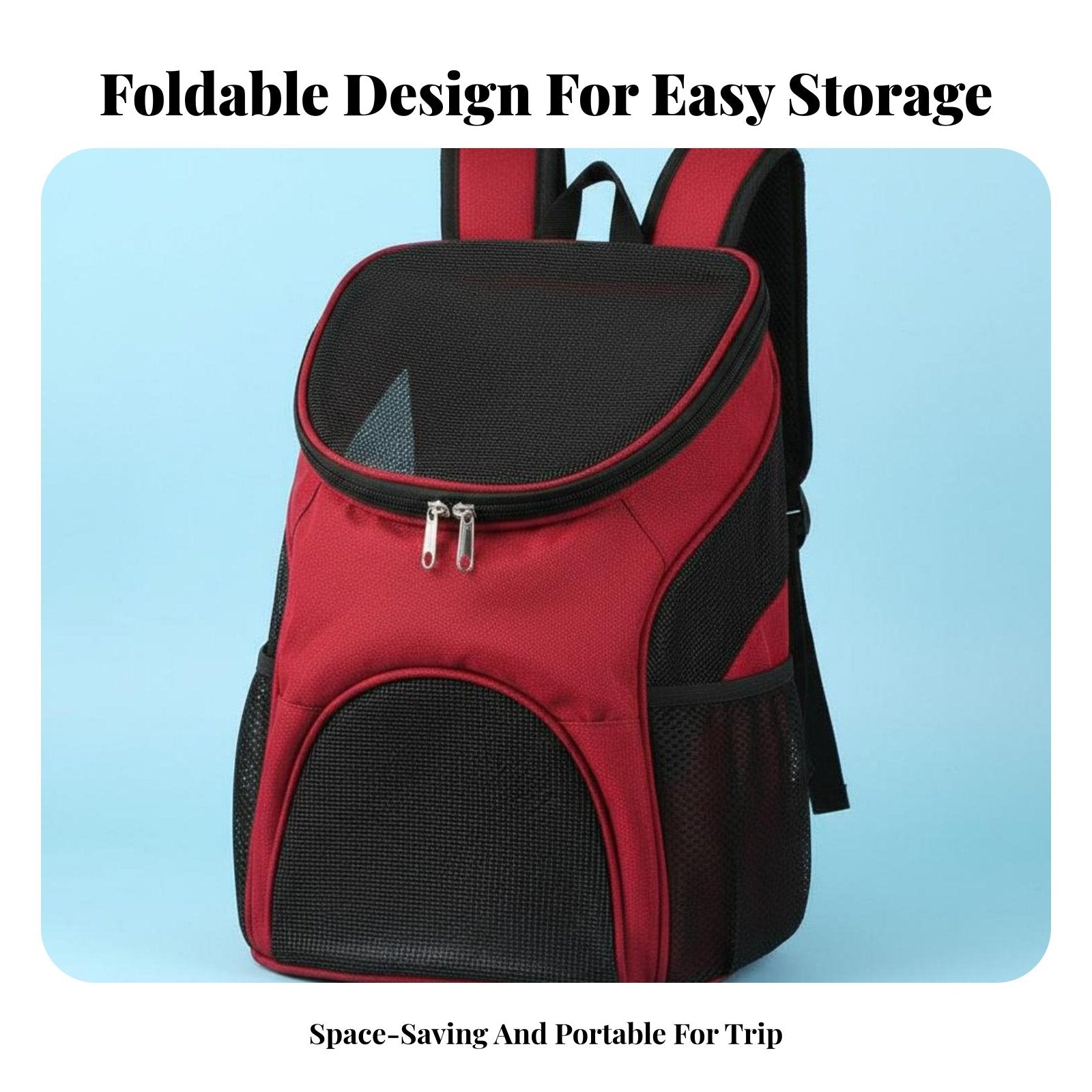 transparent portal packpack Foldable creature packpack Breathable for Outdoor, Travelers
