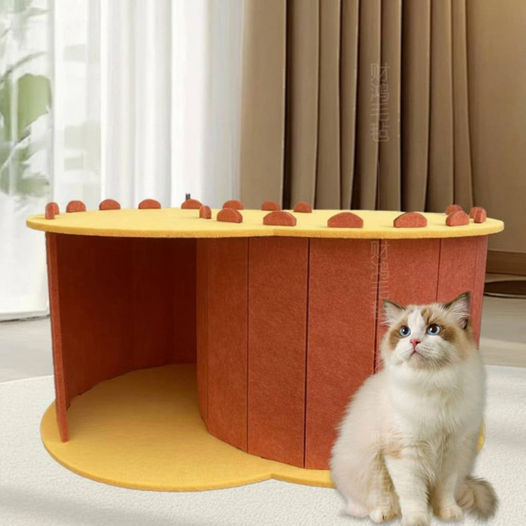 Oval Pet Bed Matte accessibleFront Pet Nook Pet Furniture Portable Warm