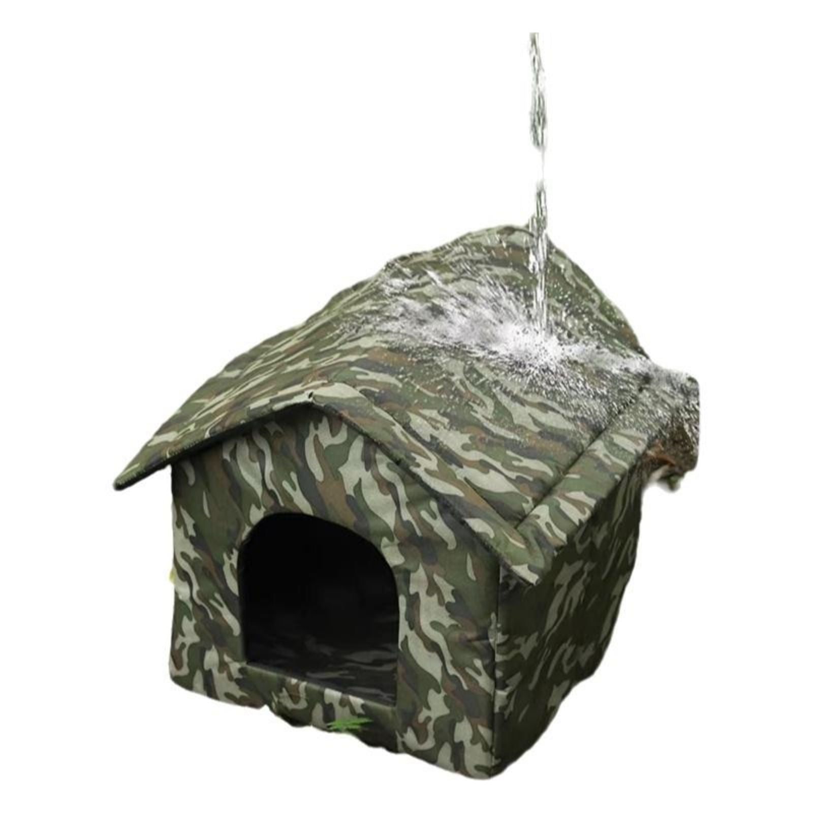 Insulated Outdoor Cat House, Waterproof Pet Shelter