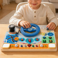 Electronic Steering Wheel Toy Hands-on Learning Interactive Car Dashboard Toy