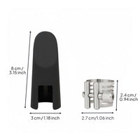 Alto Sax Ligature and Cap Set Smooth Edges Saxophone Mouthpiece Clamp Kit for Saxophonists, Music Students