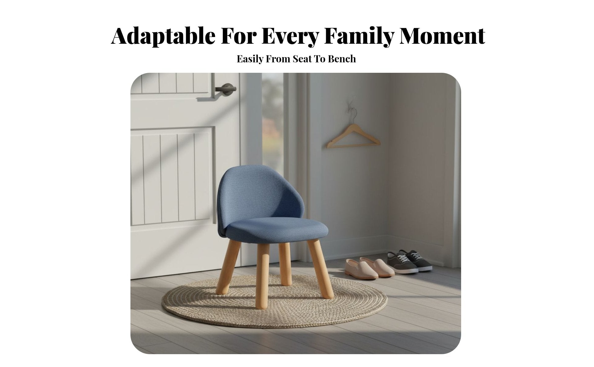 Upholstered Toddler Chair Lightweight children's Seat Portable for Living Room