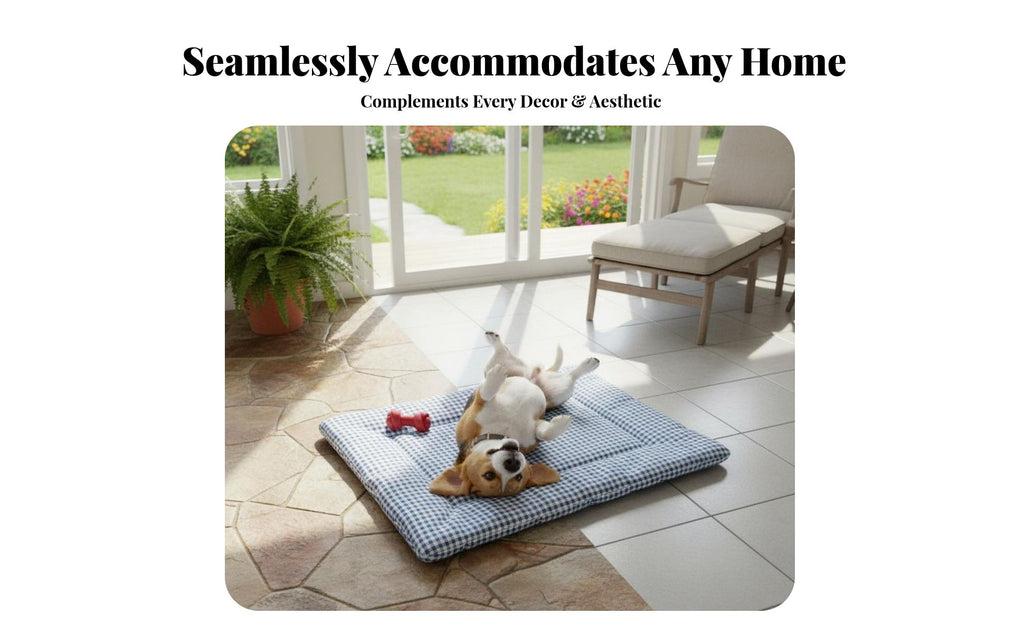 Checkered Pet Mat Machine launderable Crate Liner throughout the year Use for Floor, Travel