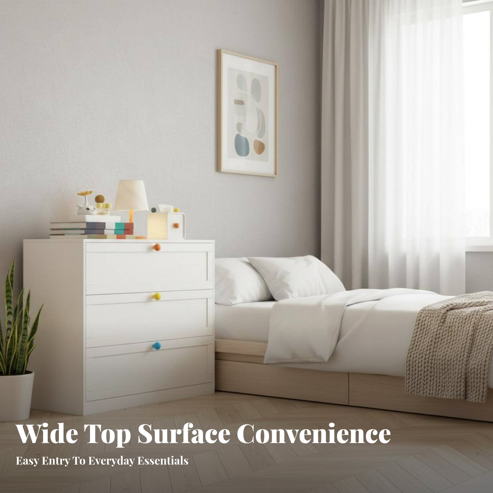 Upright Drawer Unit Formaldehyde-without 5-Drawer Upright Cabinet Large Capacity Minimalist Design for Homeowners, Office