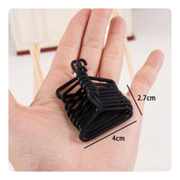 10 Pieces Miniature Clothes Hangers Handmade for Hobbyists