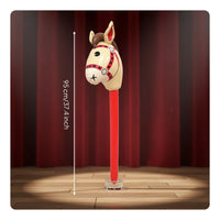 Inflatable Horse Head Stick Sturdy PVC Material Inflatable Stick Horse Soft