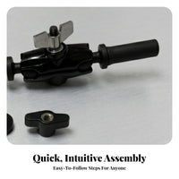Drum Clamp Arm Holder Stage Gear Easy to Install Wing Screw