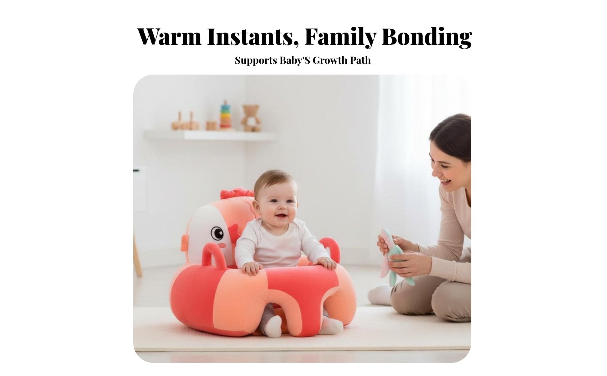 Plush creature Sit-up Trainer Anti-Fall Design Plush Sitting Trainer for Toddlers