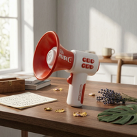 Handheld Toy Megaphone Recording Grip Megaphone Lightweight for Children